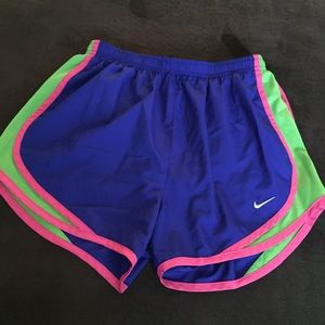Blue, Pink, & Green Nike Dri-Fit Shorts